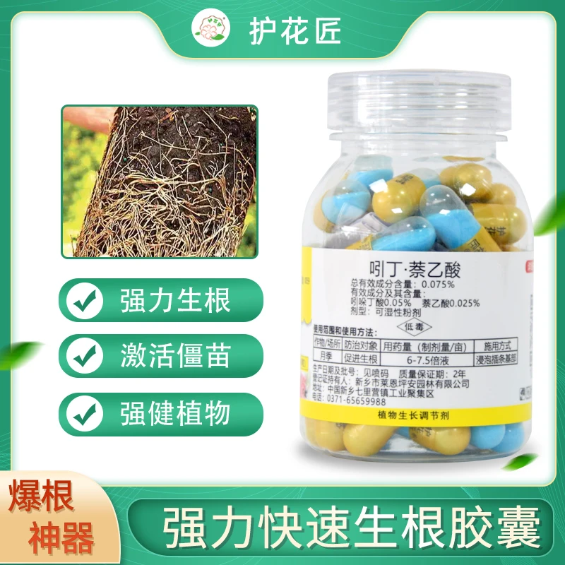 护花匠月季扦插嫁接生根剂胶囊吲叮萘乙酸生根剂花卉通用快生根