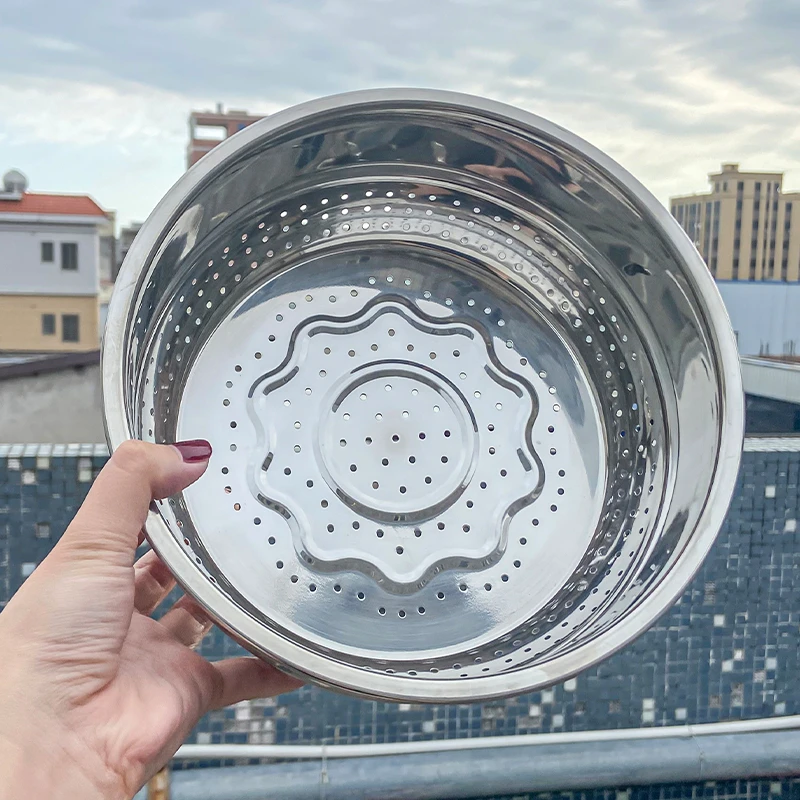 20cm蒸屉淘米蒸米饭馒头饺子蒸格304食品级不锈钢