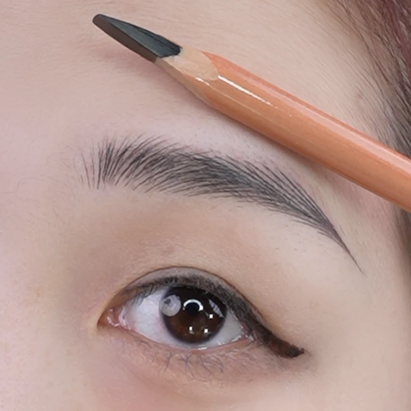 1艾图秀化妆师野生眉笔线条设计根根分明纹绣师专业用眉笔自用