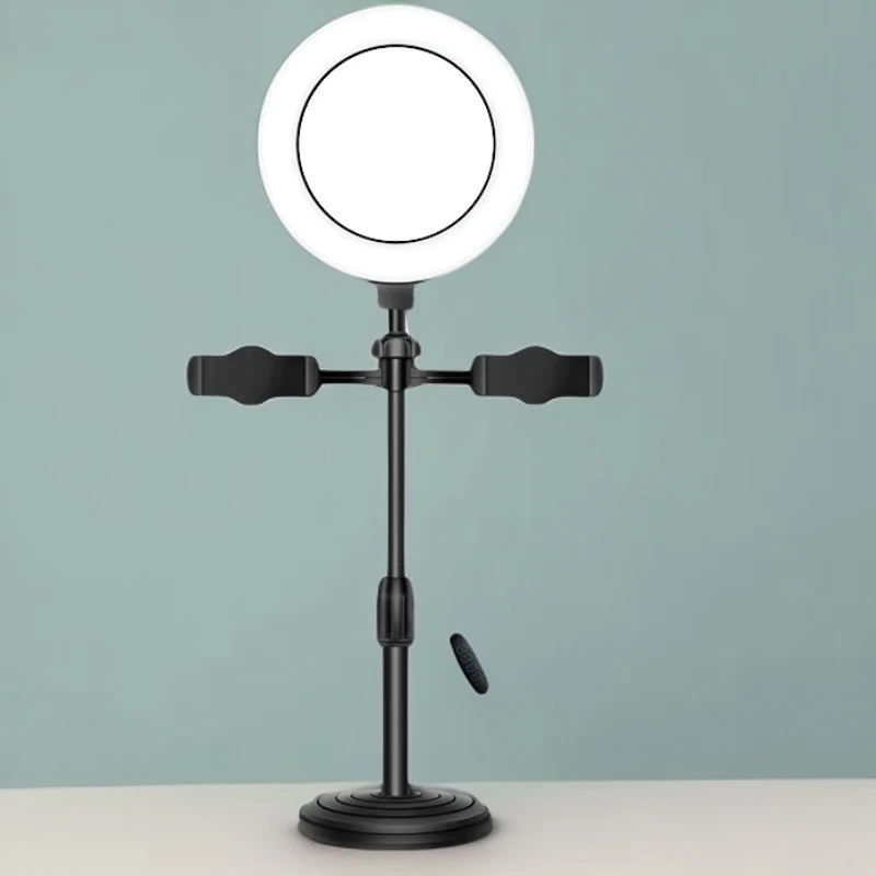 桌面补光灯支架三色光可调节亮度可调节网红神器拍照多功能懒人