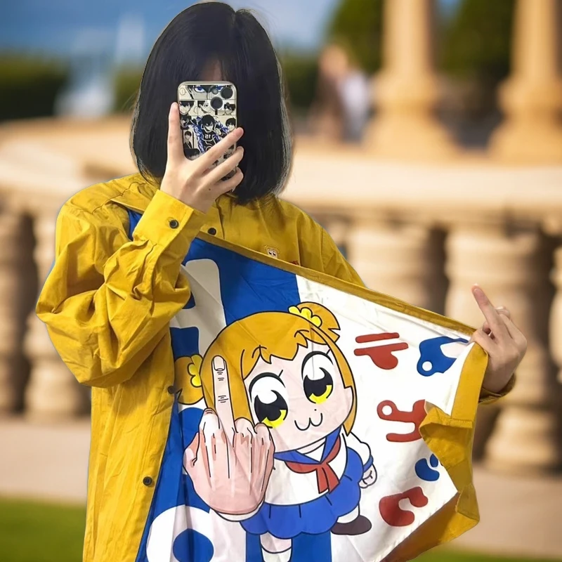 pop子翻页衬衫可爱日常吸睛小众日系衬衣pop子和pipi美的日常