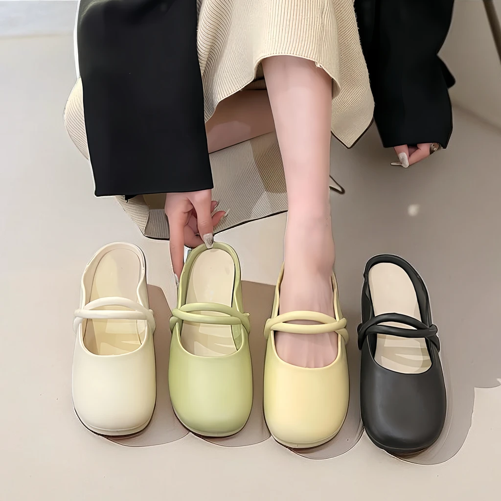 新款夏季包头鞋生鞋时尚懒人鞋外穿凉拖鞋子时尚网红潮流半拖鞋女