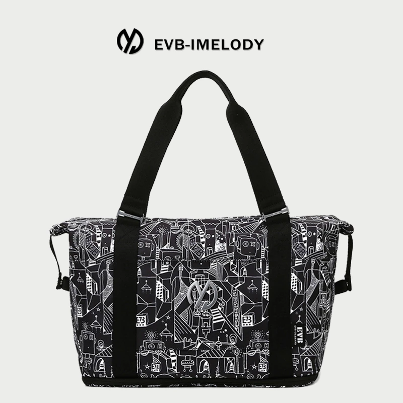 EVB短途旅行包女手提出差大容量轻便运动健身包男行李旅游收纳袋