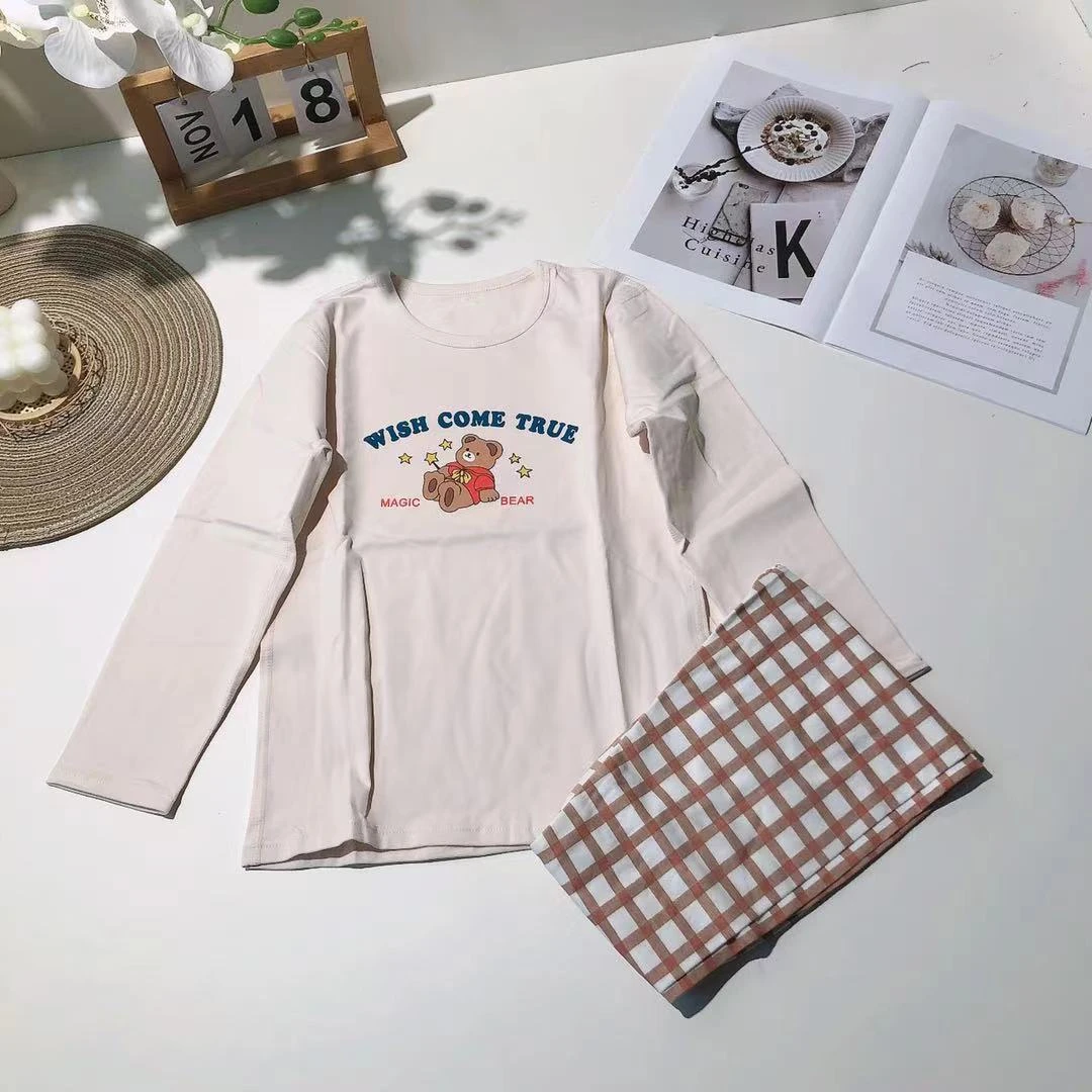 B90儿童莱卡家居套装星星小熊款