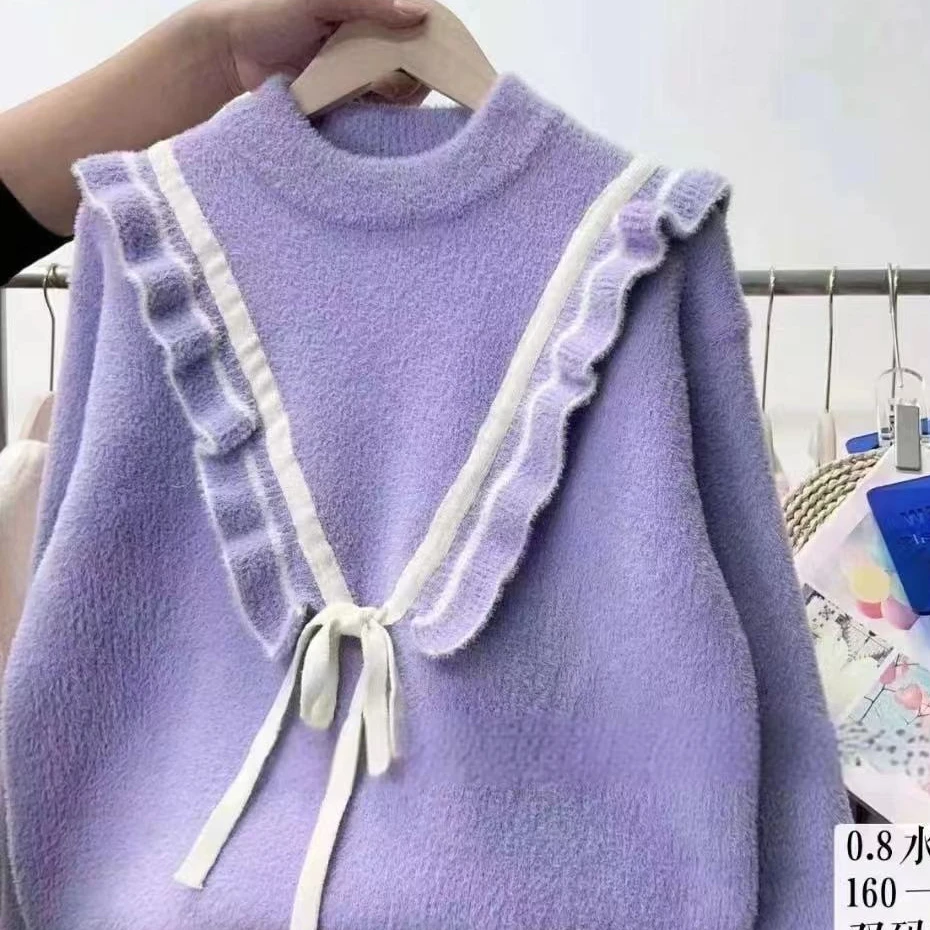 A101儿童冬季百搭V图毛衣