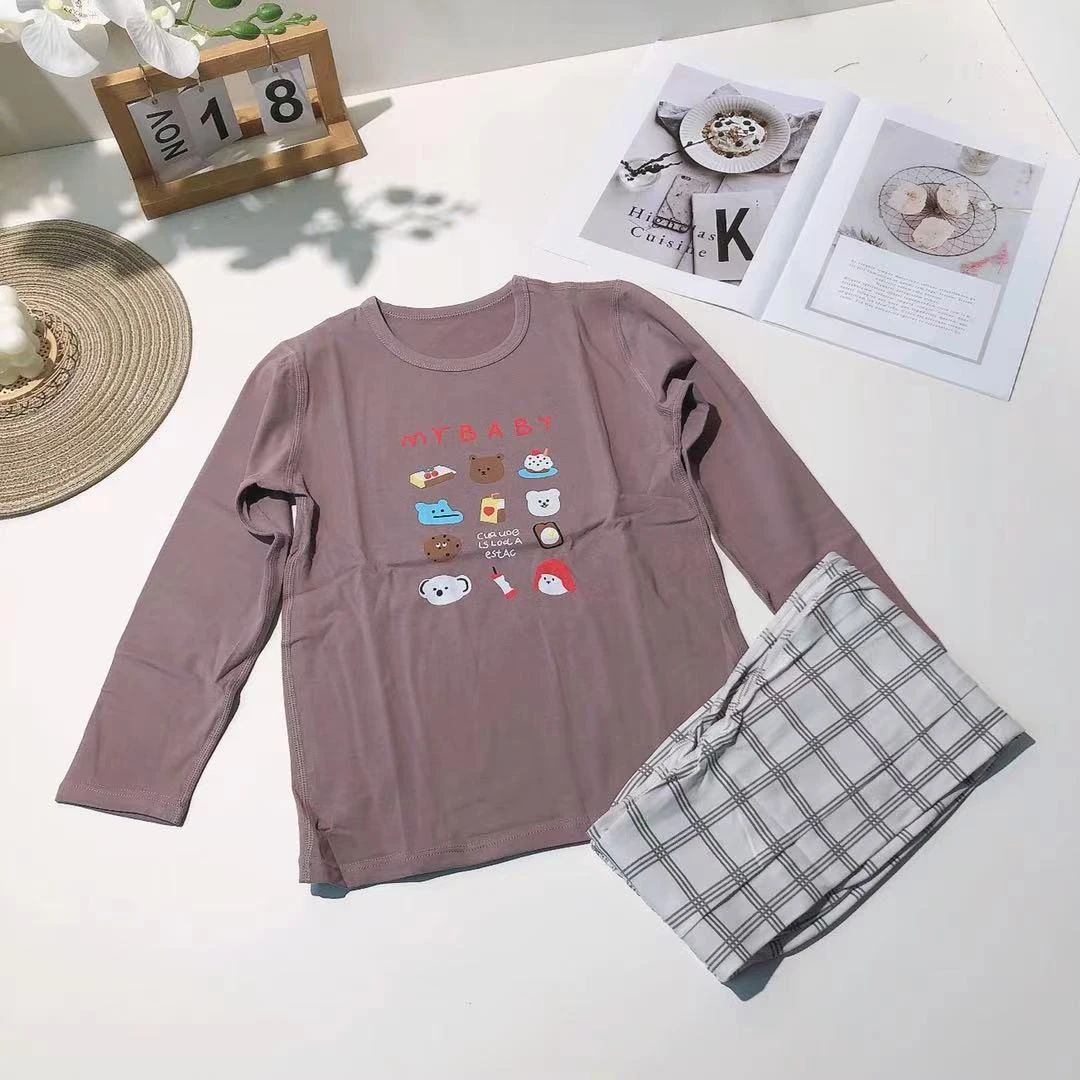 B92儿童莱卡家居套装糕点小熊款