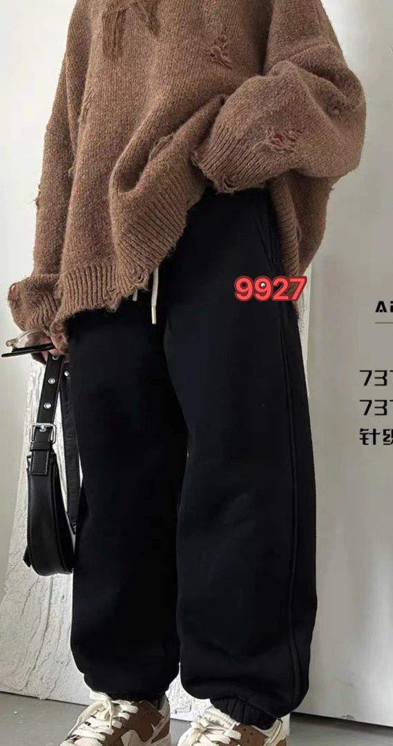 L区中童吉诺冬款加厚糕糕绒休闲裤9927