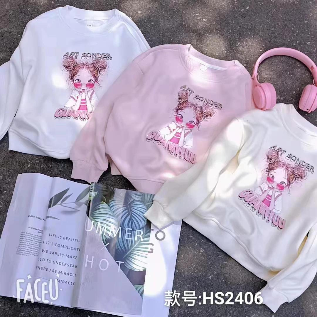 C022甜心家秋款儿童眼镜女孩卫衣