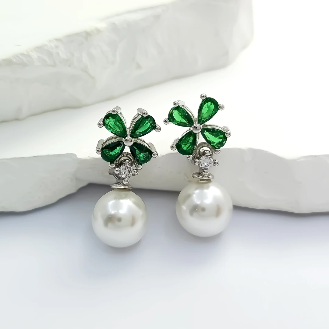 铜合金合成锆石耳饰 FXLM-55661耳饰个性简约小众简约欧美