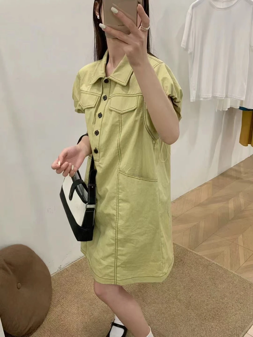 [易小慧]欧货法式显瘦减龄连衣裙