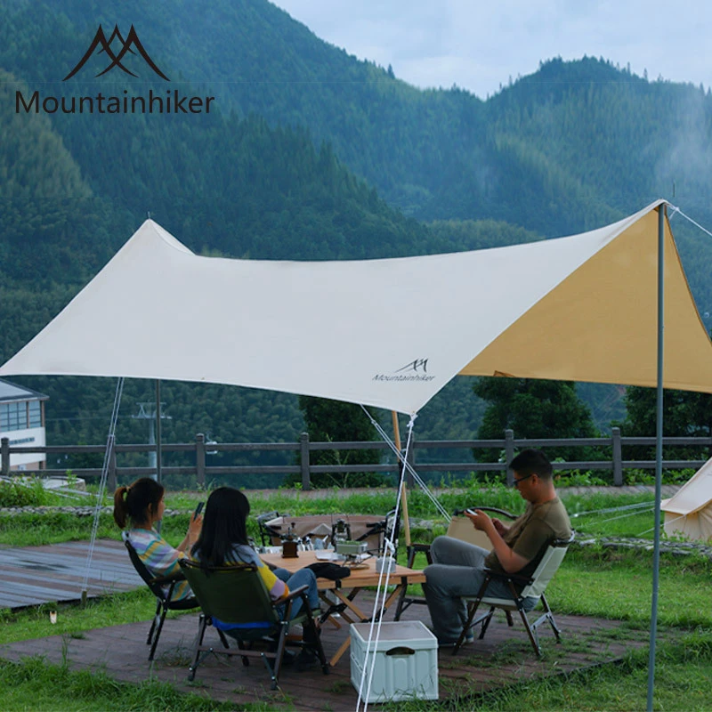 MOUNTAINHIKER/山之客棉布便携式大型户外方形天幕产品防水遮阳篷