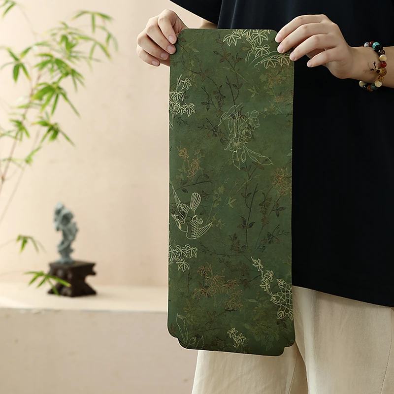 慕兮予物云纱双面茶席春祥干泡席桌旗中国风茶桌垫壶垫茶道配件