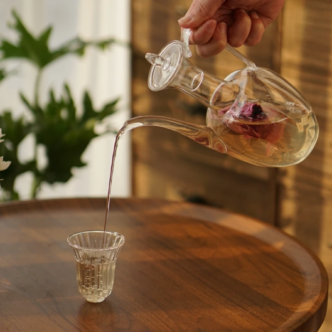 慕兮予物中式仿宋宫廷贵妃执壶玻璃煮茶壶耐热烧水壶家用泡茶壶