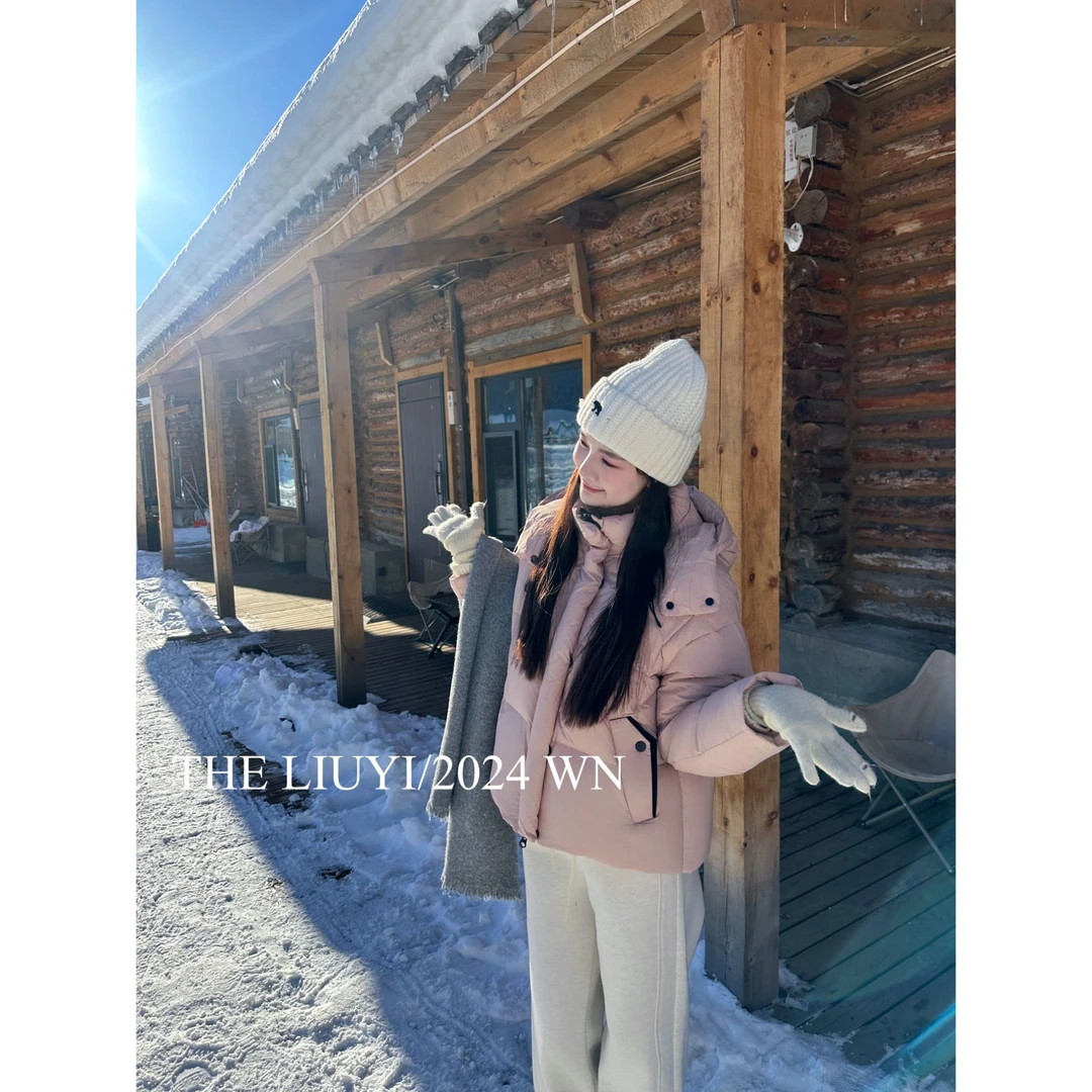 【LIUYI】奥丽奥~冬季90白鸭绒连帽羽绒服411144