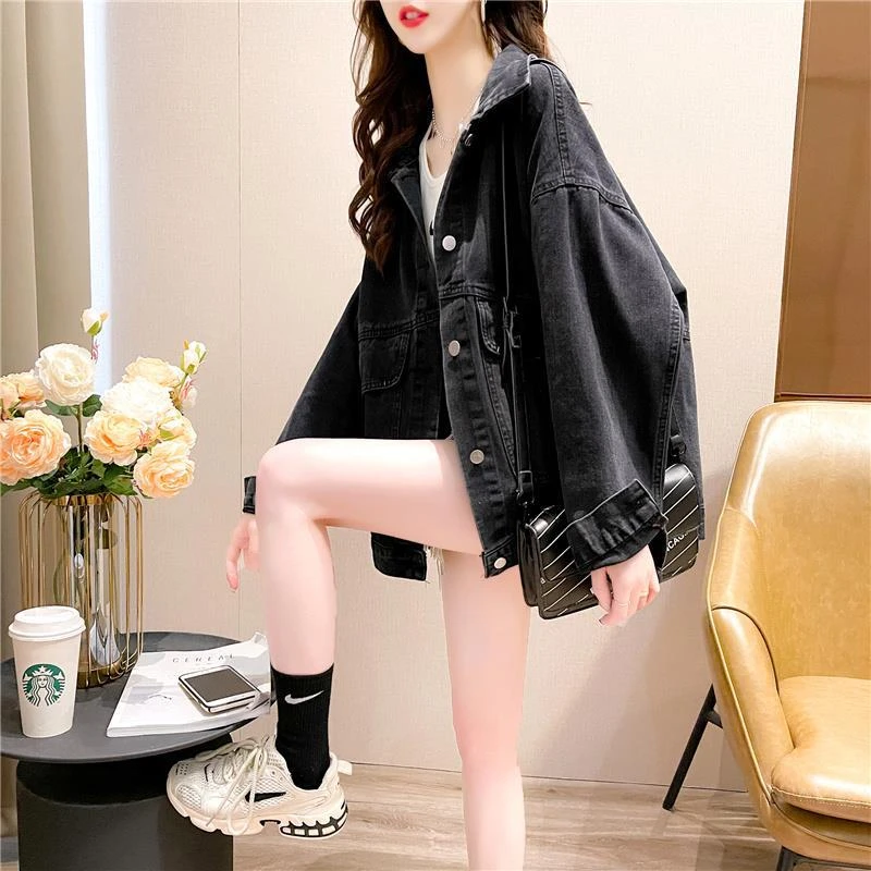 【净版均码145斤】洋气牛仔新款宽松韩版外套