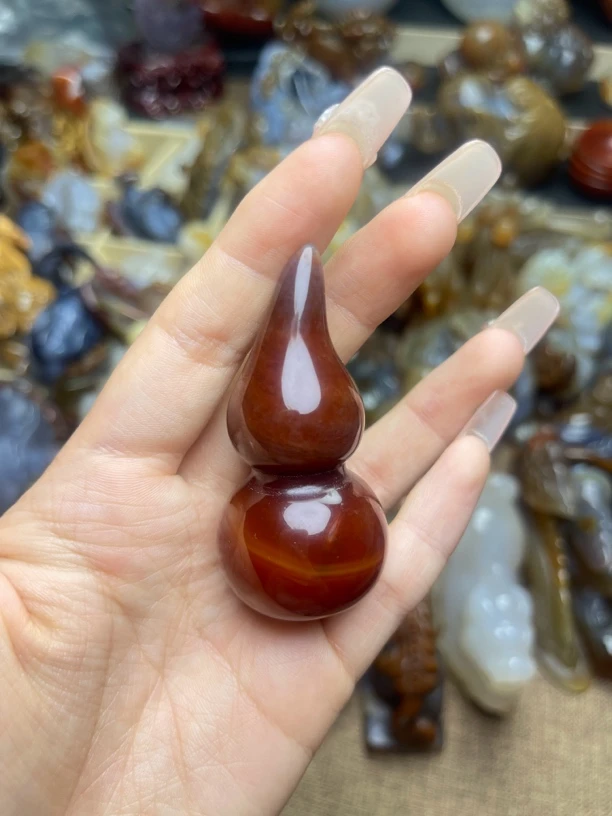 玛瑙缠丝葫芦可挂件