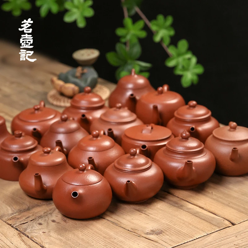 【小品紫砂】宜兴石瓢德钟君德思亭西施仿古大彬茄瓜笑樱秋水梨壶