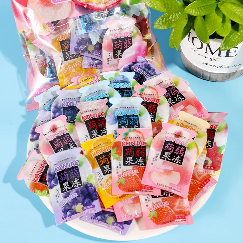 ※到手约150枚！巧遇心蒟蒻果冻低卡零脂肪低热量果汁果冻休闲零食