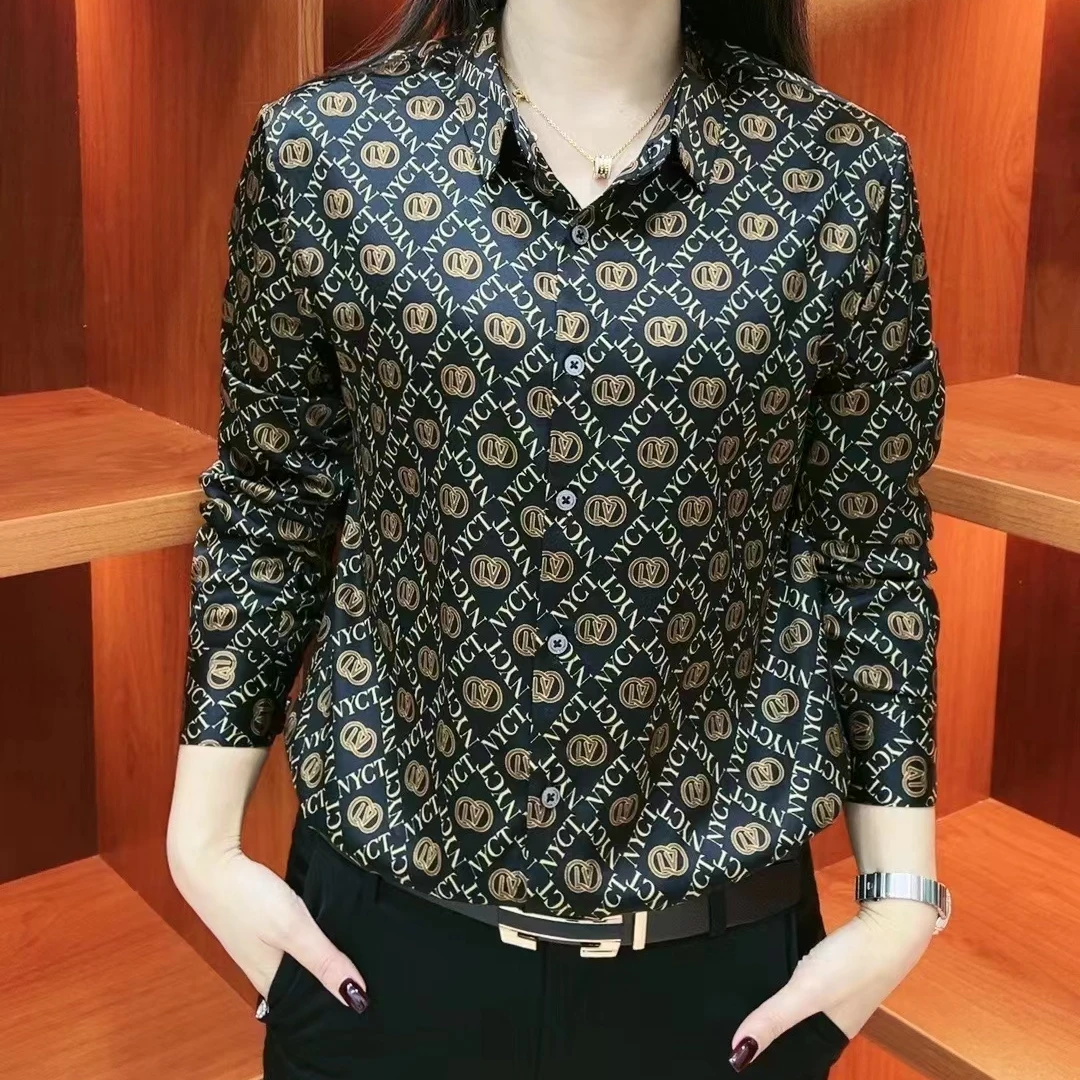 LIAOBOOS桑蚕丝新款真丝男士轻奢高端长袖商务通勤出游衬衣99912)
