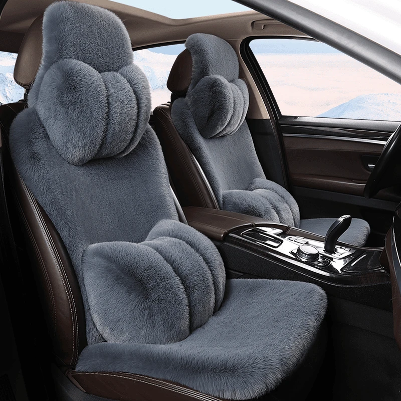 汽车坐垫冬季冬天羊毛仿短兔保暖车内加厚车垫子车垫坐垫