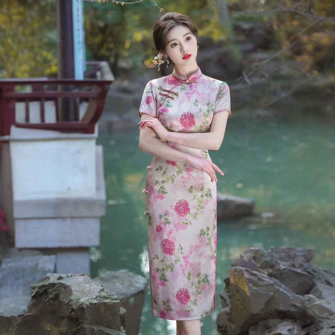 新中式国风旗袍时尚气质复古中国风