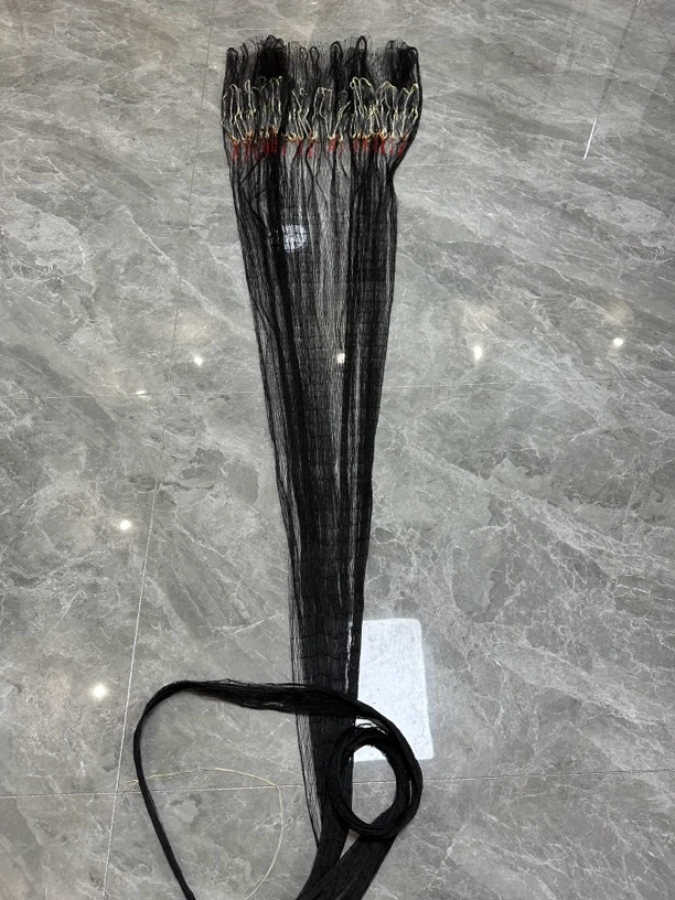 八编线二代黑色五指网眼3.5米，4米，4.5米，5米纯手工铅坠一开到顶