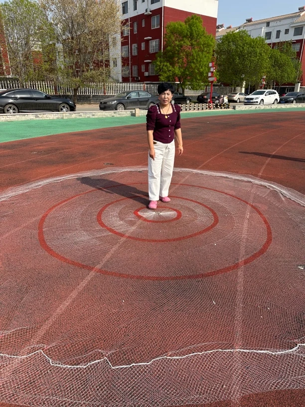 捕鱼大力马线一指三米渔网直径四米半重七斤横片拼接铅坠一开到顶