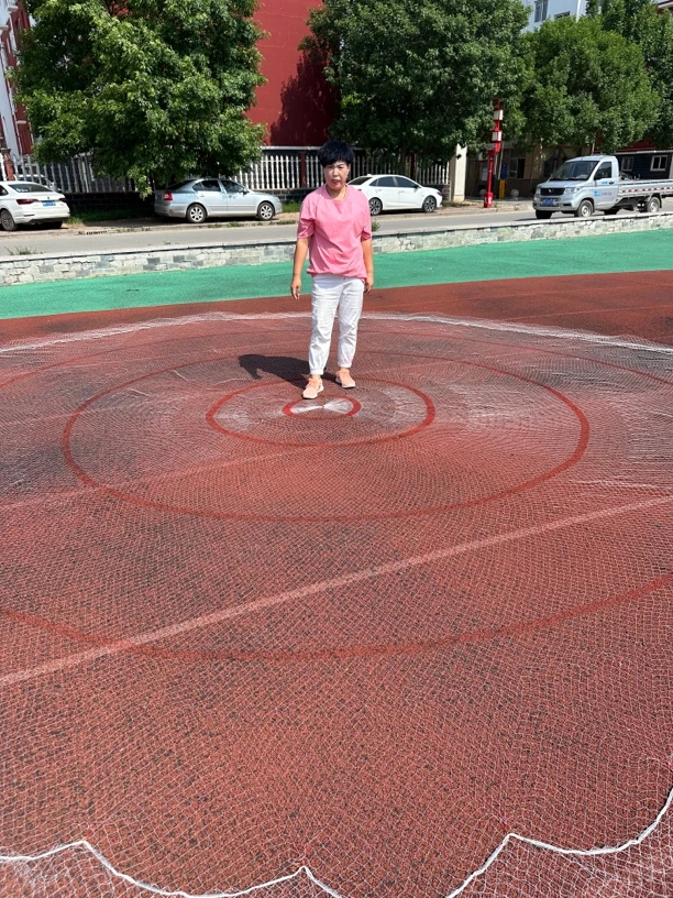 机织大力马两指四米高，直径六米双扣，一开到顶，铅坠子全网八斤