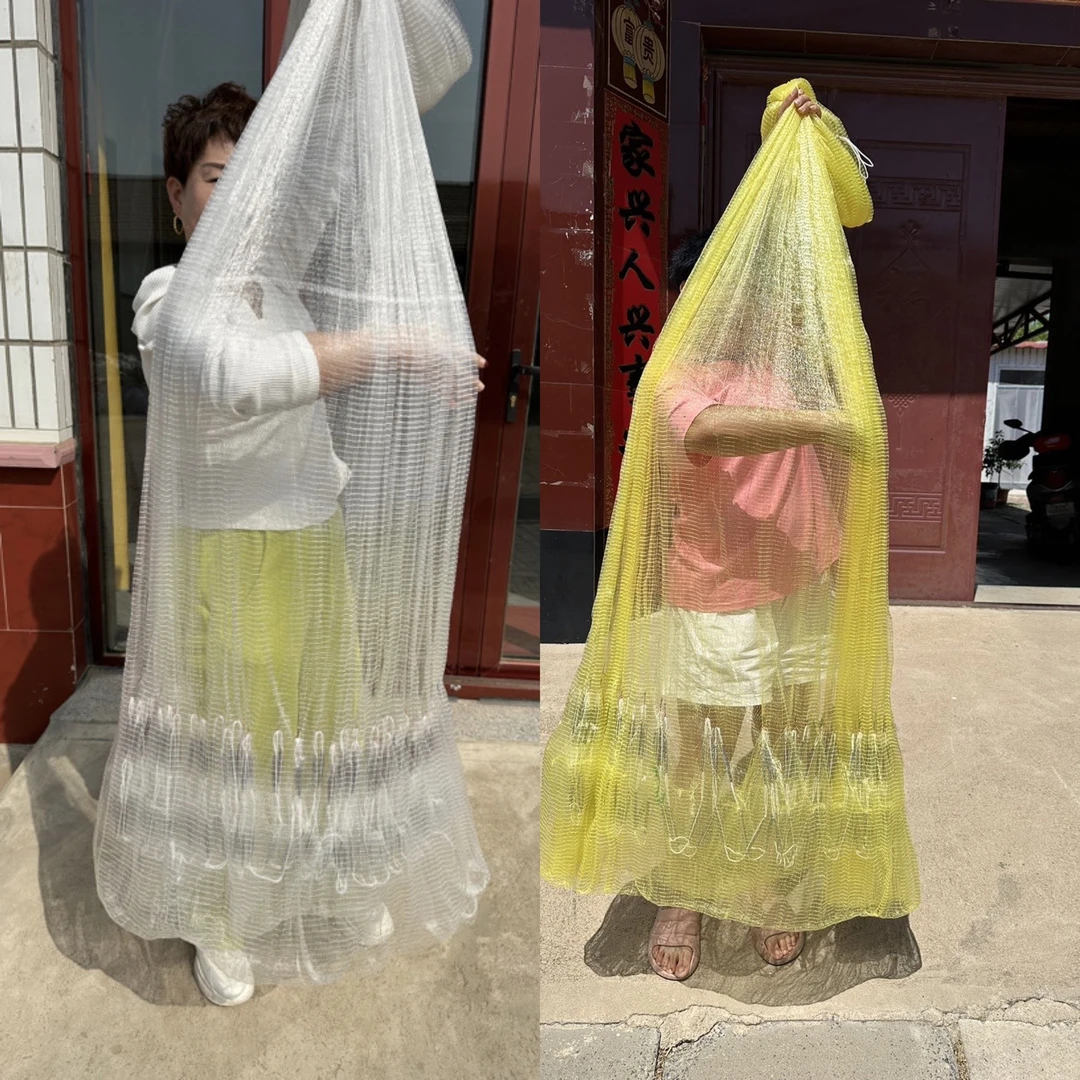 四分网眼,机制网捕鱼,单丝线,六片合成,铅坠子,小鱼小虾神器渔网