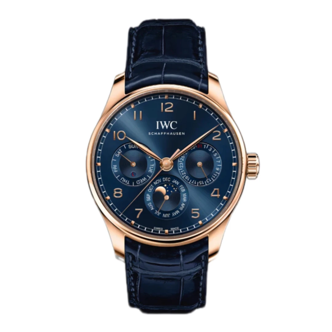 99新 IWC/万国 葡萄牙万年历/表径42.4/玫瑰金/自动机械/20年全套