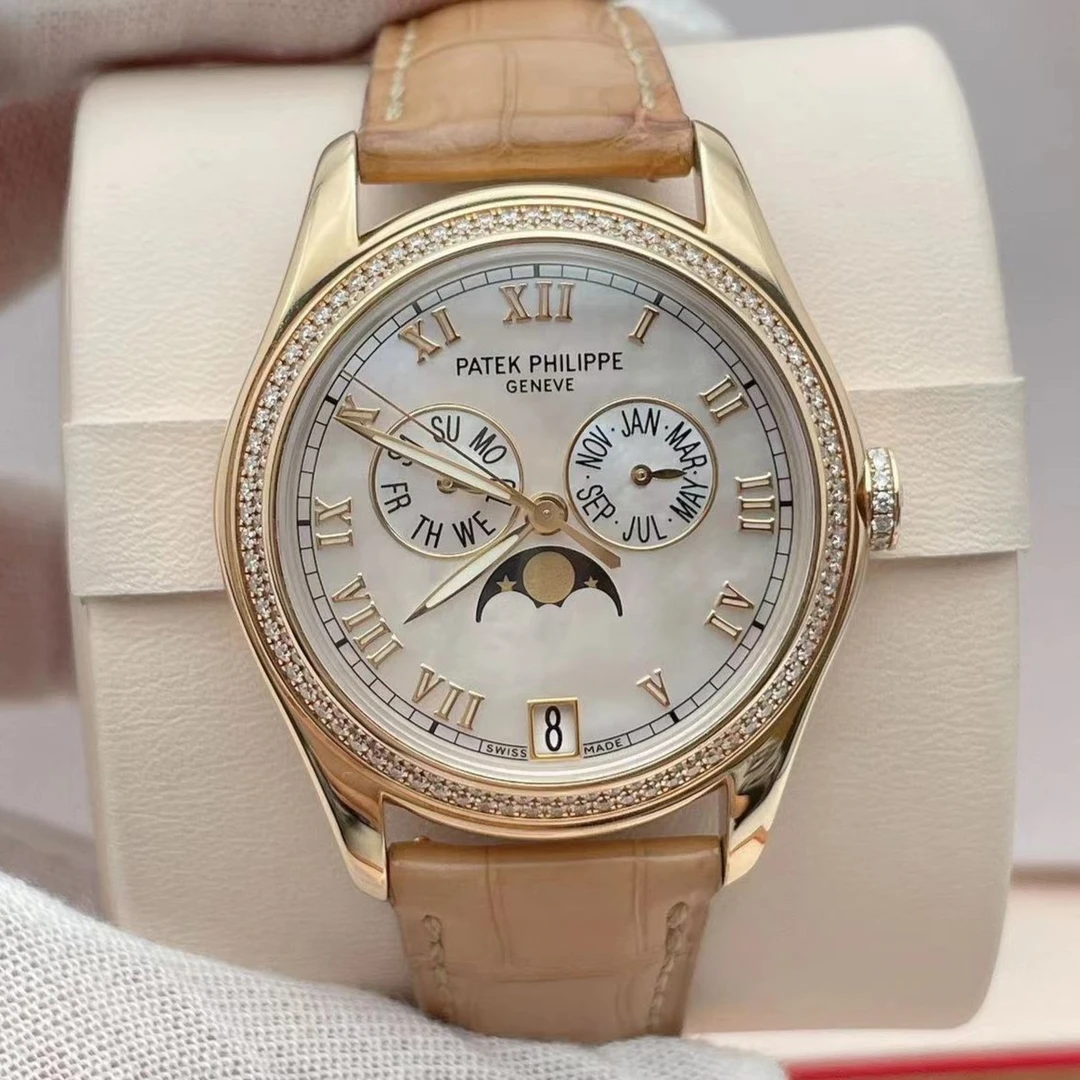 99新 Patek Philippe/百达翡丽 4936J原钻自动机械表径37mm