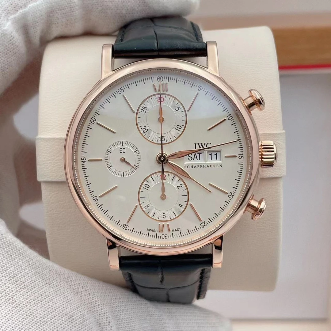 99新 IWC/万国 （东哥名表）万国波涛菲诺自动机械表径42mm