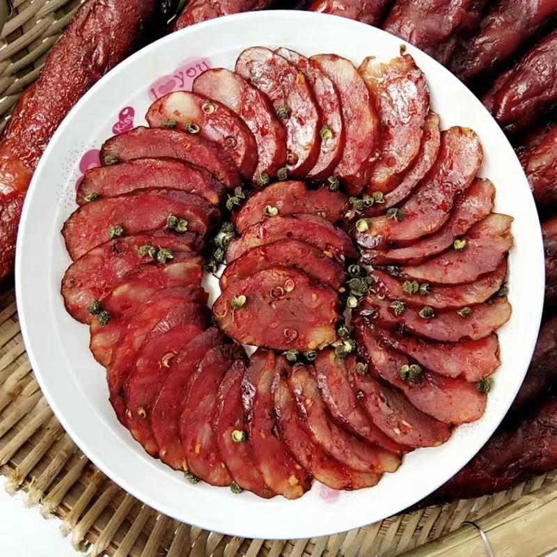 湖北恩施麻辣香肠正宗川味烟熏香肠农家纯手工特产香肠麻辣味营养