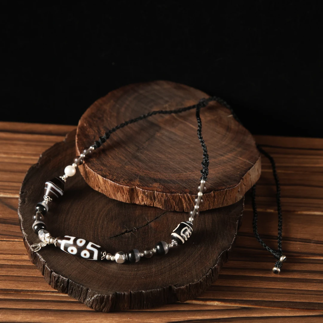 手工设计七y多宝玛瑙锁骨链