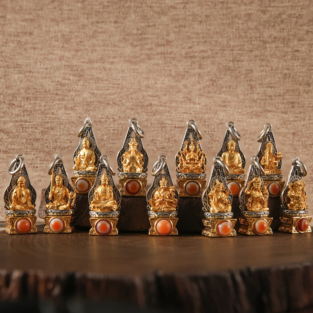 壹加师弟丨手工设计31x11银镶羊板y吊坠集合链接多样性发货发一