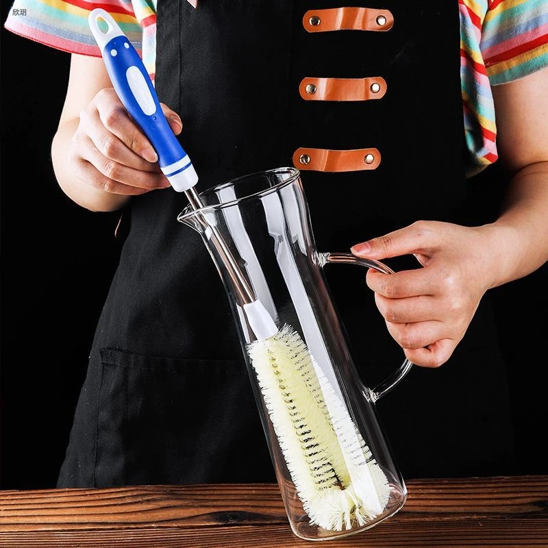 家用奶瓶死角杯刷清洁长柄L型小刷子破壁机专用水杯口清洗杯子刷