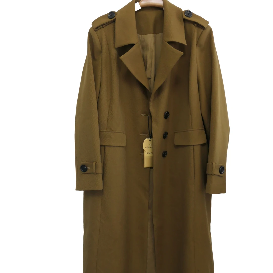 AB-8951英式两色长款大衣