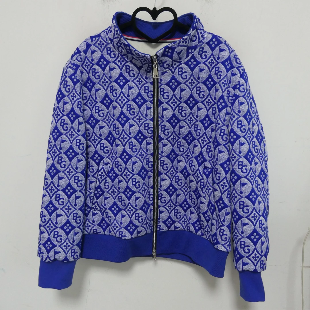 AB-2089新款轻奢字母千鸟格加绒休闲上衣