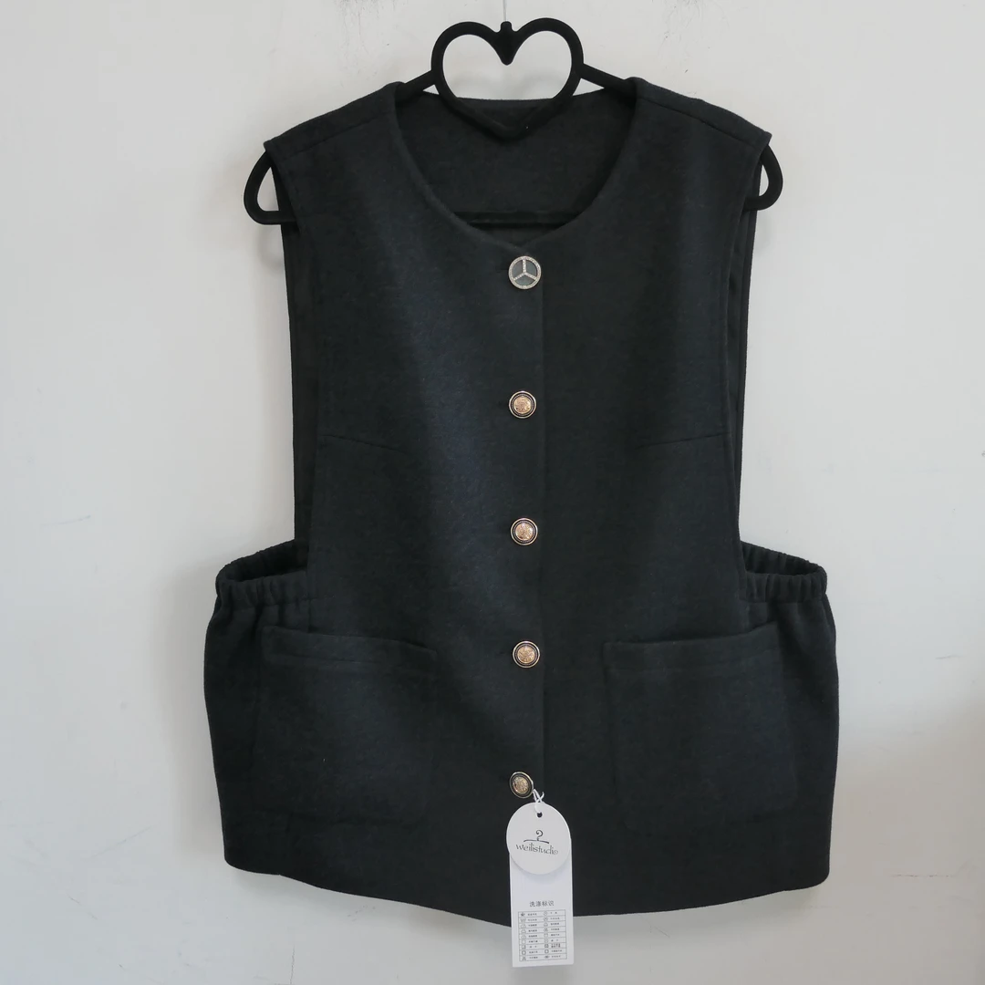 AB-7122秋冬款混制工字毛马甲