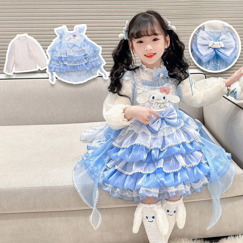 女童玉桂狗洛丽塔公主裙24年儿童女孩生日蛋糕礼服连衣裙cos蓬裙