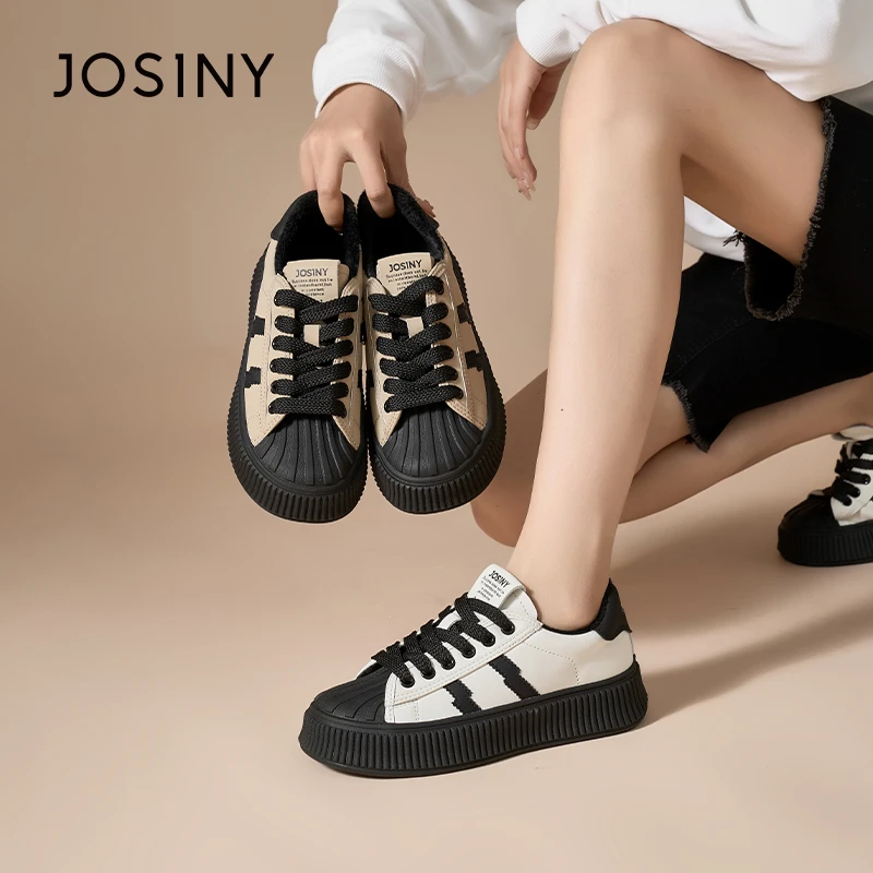 卓诗尼圣诞穿搭2023冬季新女复古百搭加绒休闲小众女鞋302D23675