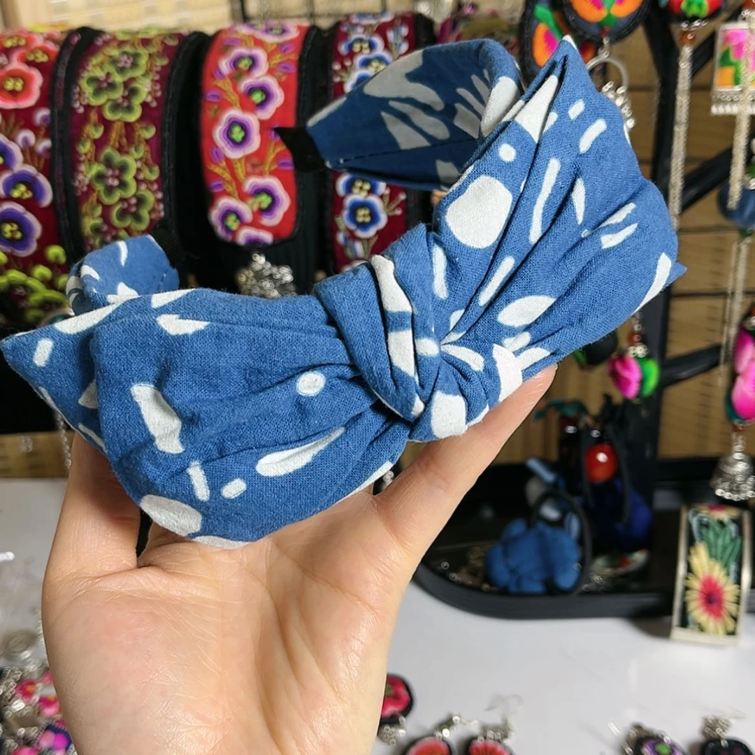 【闪购商品】蜡染发箍织绣