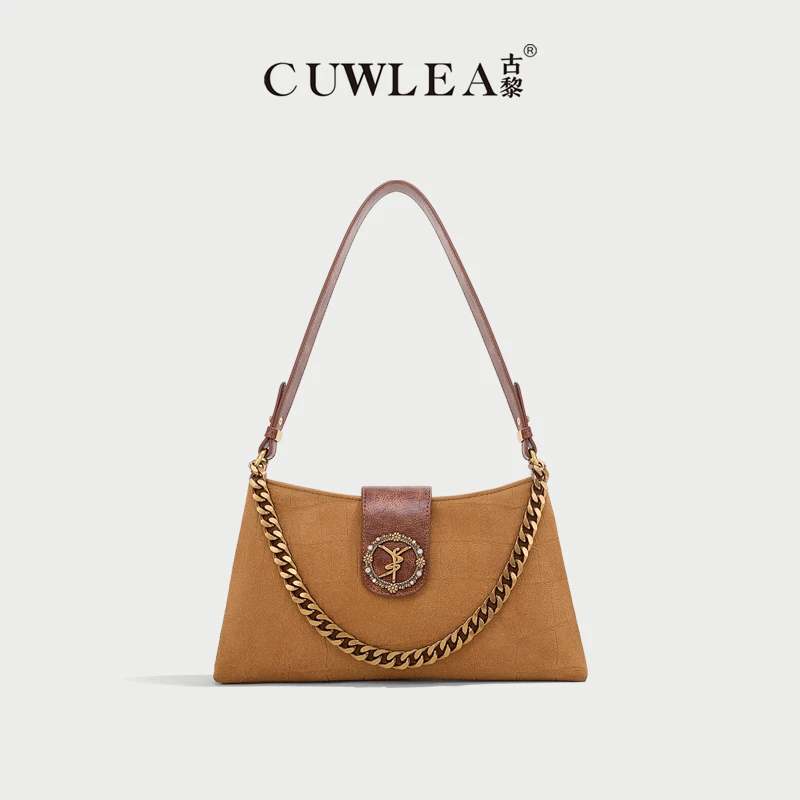 【CUWLEA/古黎】新款时尚女包单肩斜挎包GL-6071（送礼盒）