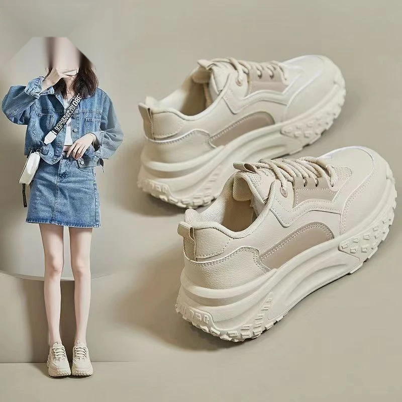 2023秋冬季爆款女鞋厚底增高时尚百搭运动舒适跑ZO
