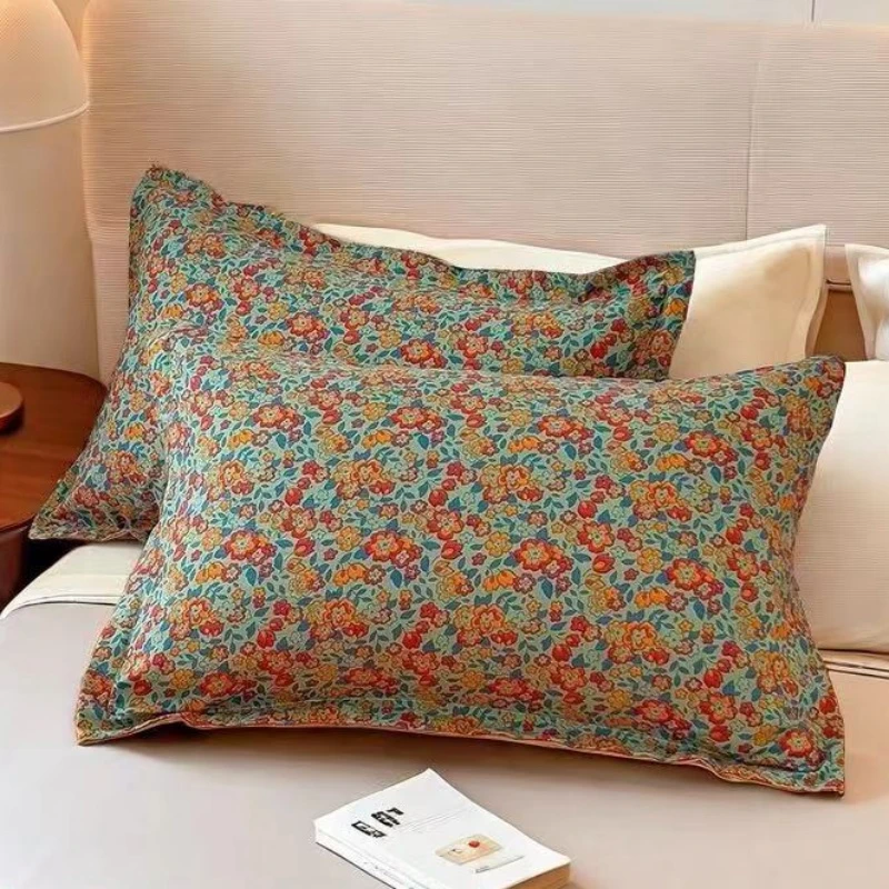 【2025爆款枕套】新款亲肤舒适枕套一对经典小碎花亲肤柔软枕芯套