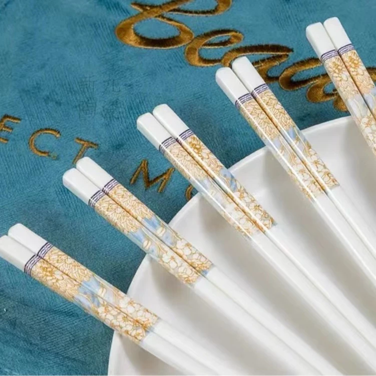 6双筷子+陶瓷饭铲防霉防滑家用高颜值轻奢景德镇陶瓷