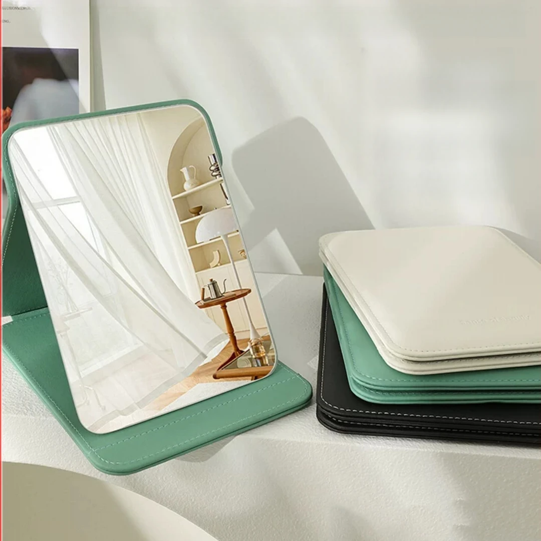 镜子化妆镜桌面便携台式小梳妆镜家用办公室男士学生宿舍专用镜子