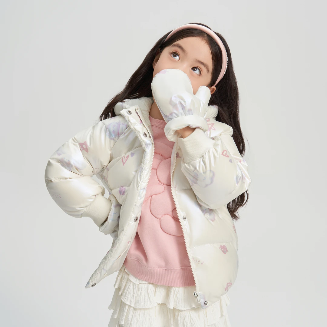 【新】波司登儿童25冬季新款儿童短款时尚童趣羽绒服T40143170