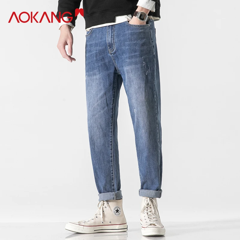 奥康休闲牛仔裤AK931007
