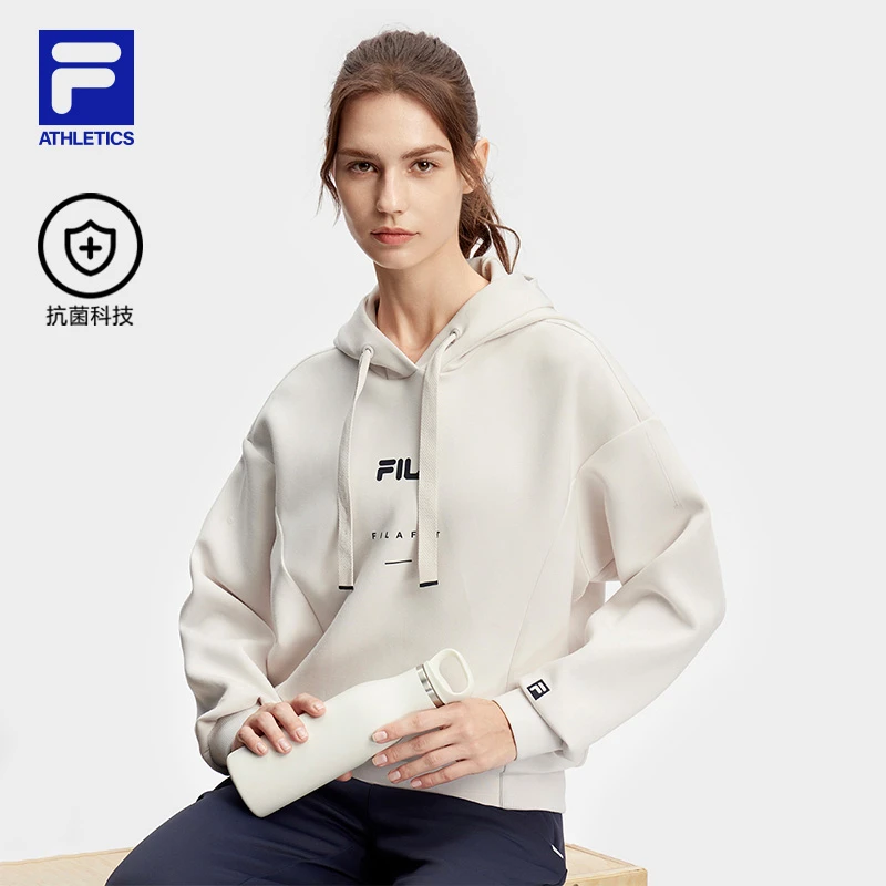 Fila/斐乐【抗菌】长袖运动时尚户外休闲连帽宽松卫衣 A11W411204F
